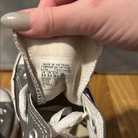 Converse Gray Chuck Taylor All Star Sneakers - Picture 4 of 4